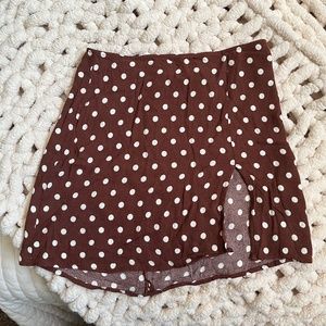 Reformation Margot Polka Dot Mini Skirt